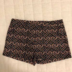 Printed navy shorts